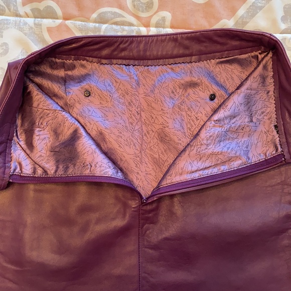 Vintage leather pencil skirt - Picture 6 of 6